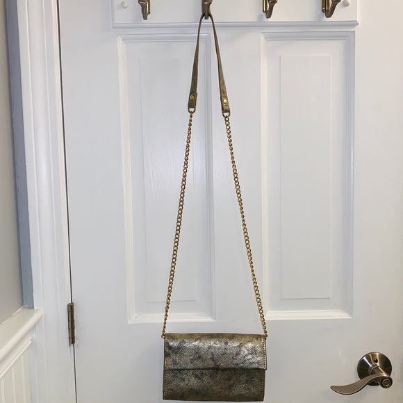 Gold marbled crossover clutch - Picture 2 of 8